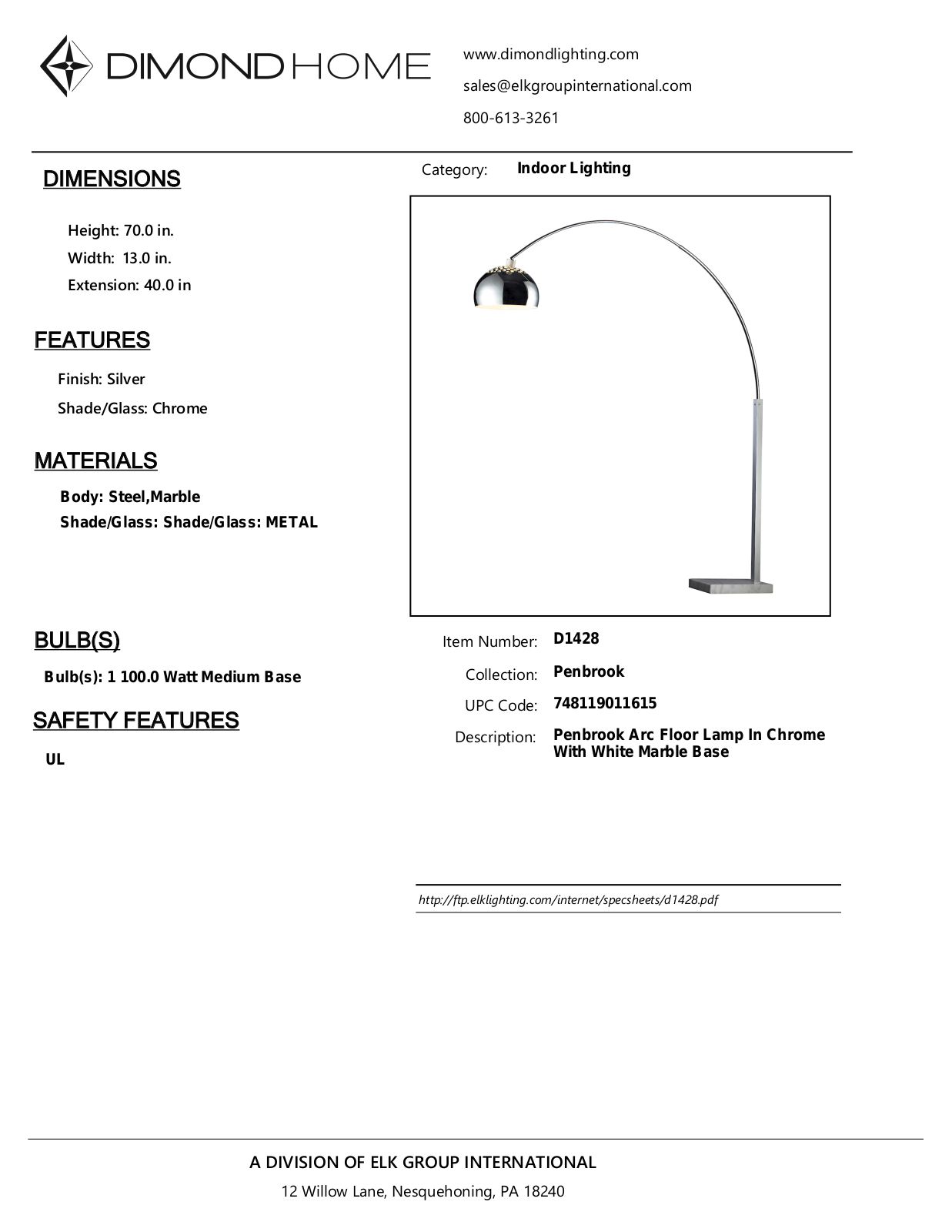 ELK Home D1428 User Manual