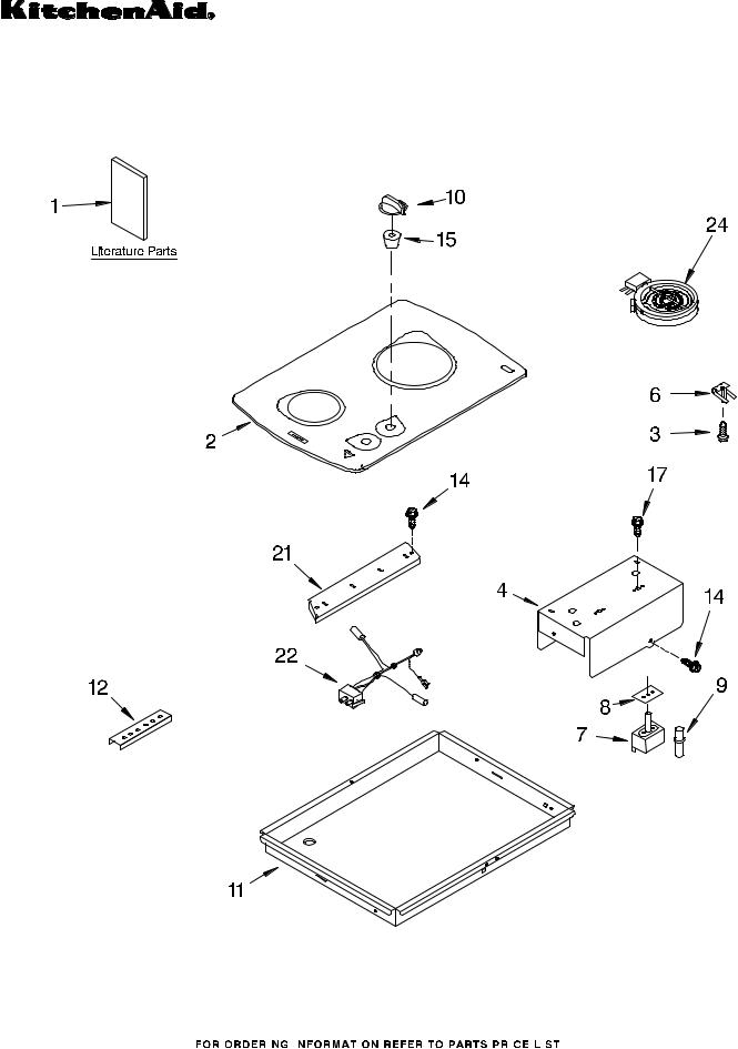 KitchenAid KECC051HWH05 Parts List