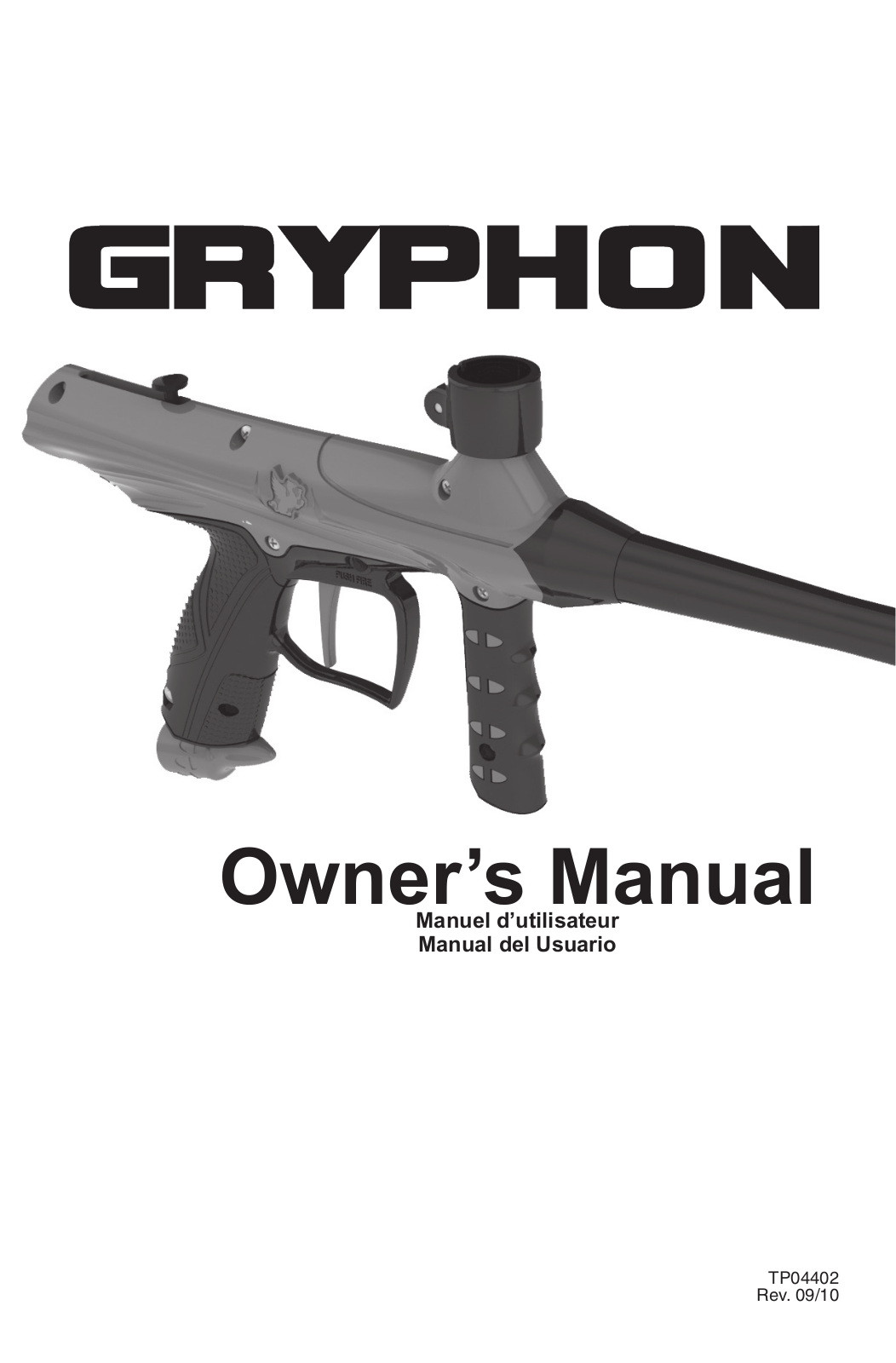 Tippmann Gryphon User Manual