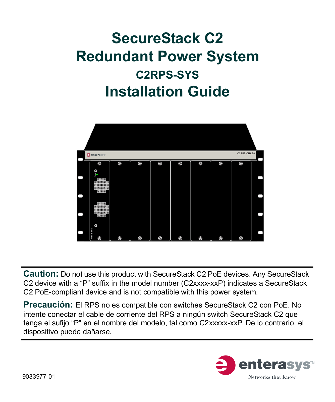 Enterasys Networks C2RPS-SYS User Manual