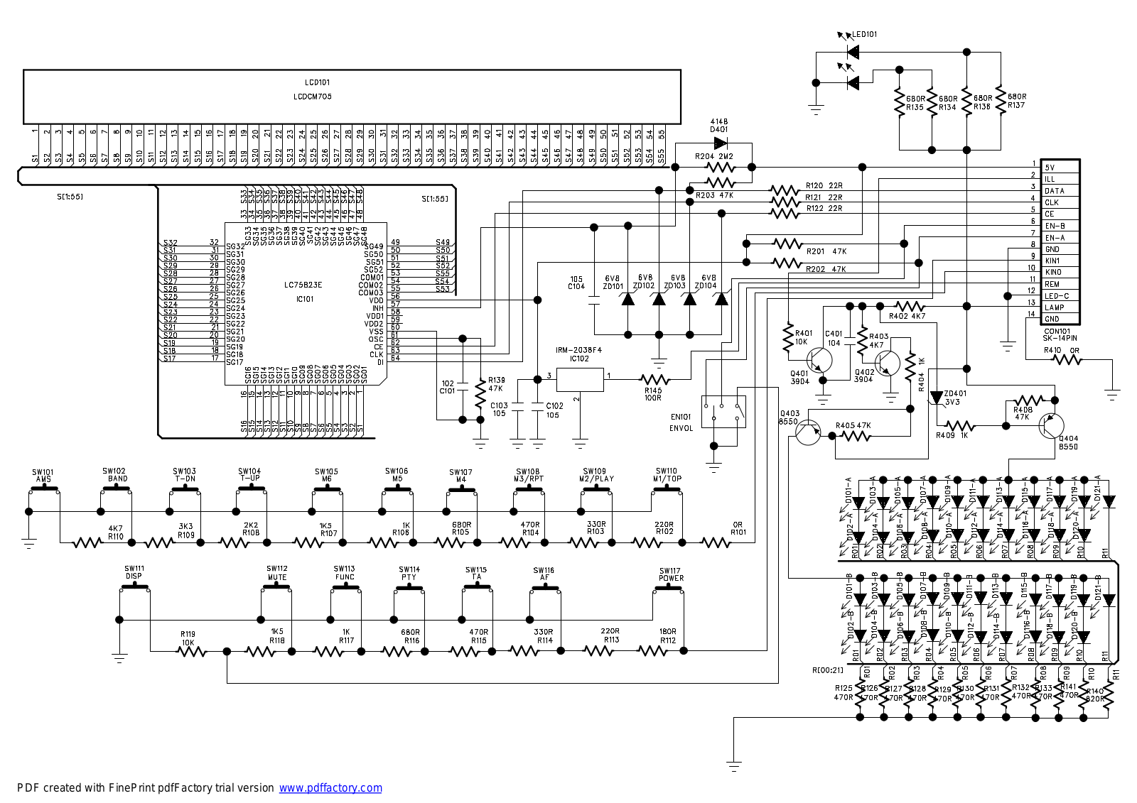 Prolodgy MCE-520 KB schematic diagram