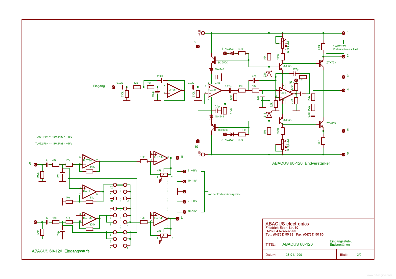 Abacus 60 Schematic