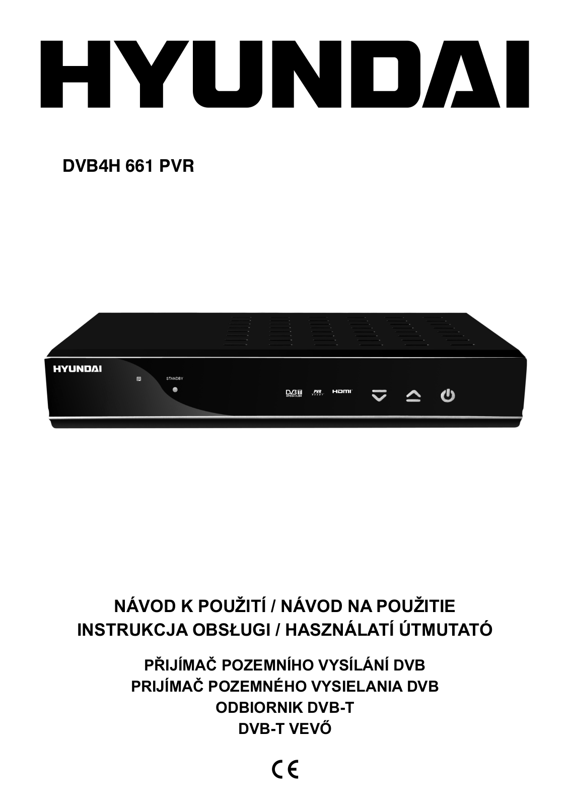 Hyundai DVB4H 661 PVR User Manual