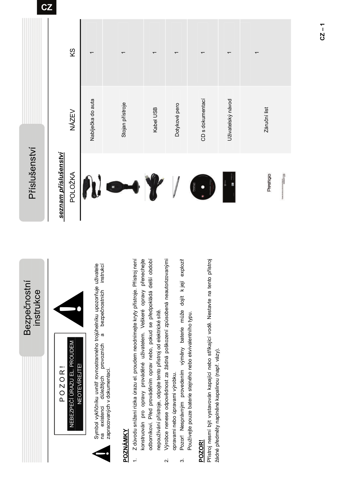 Prestigio GeoVision 5050 iGo User Manual