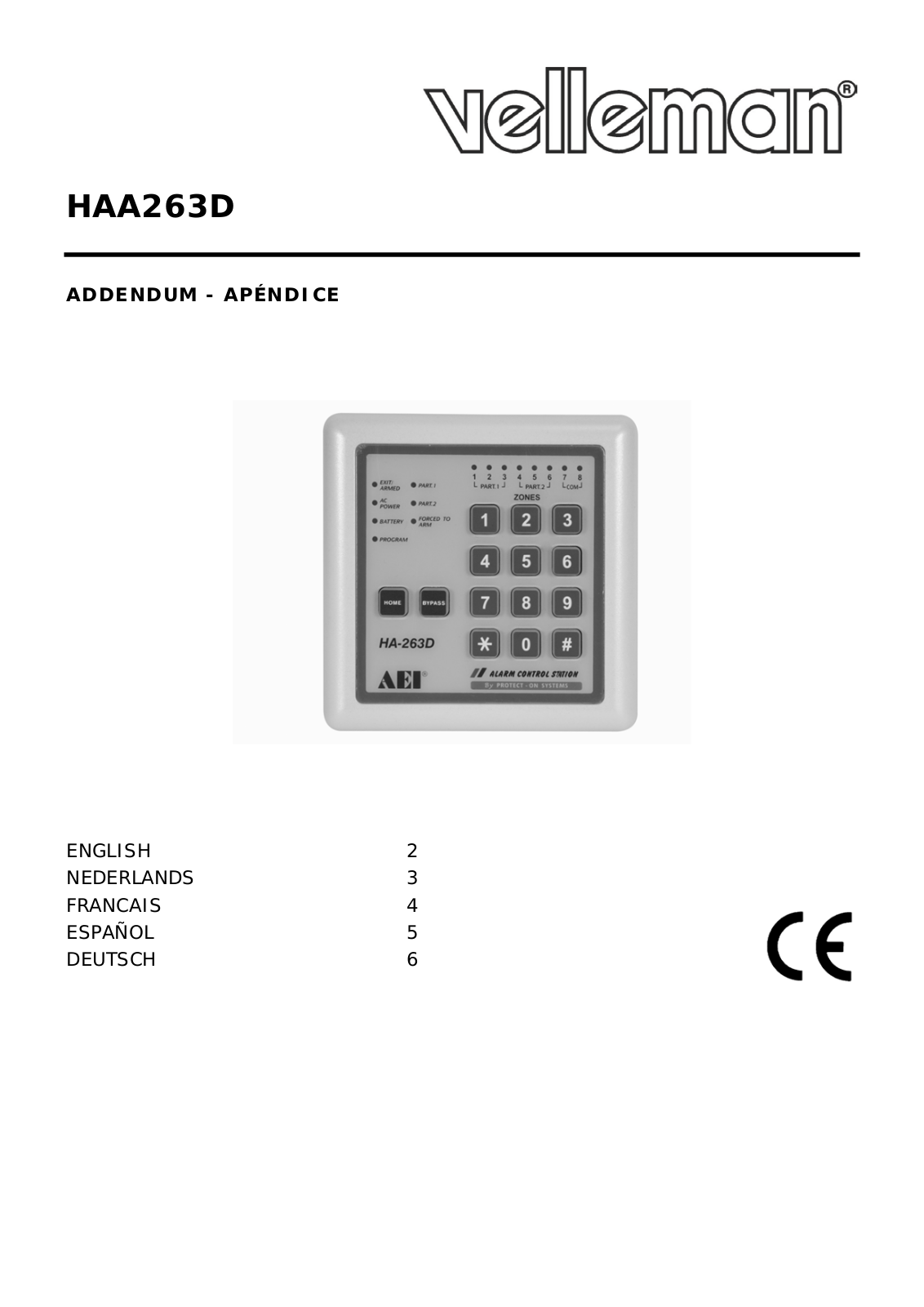 Velleman HAA263D User Manual