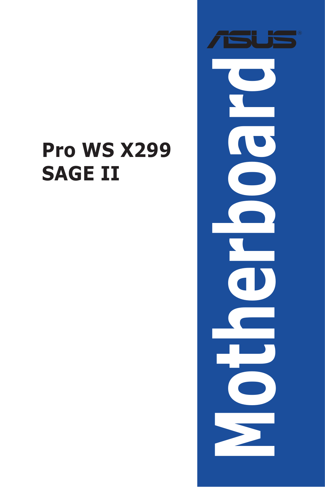 ASUS Pro WS X299 Sage II Service Manual