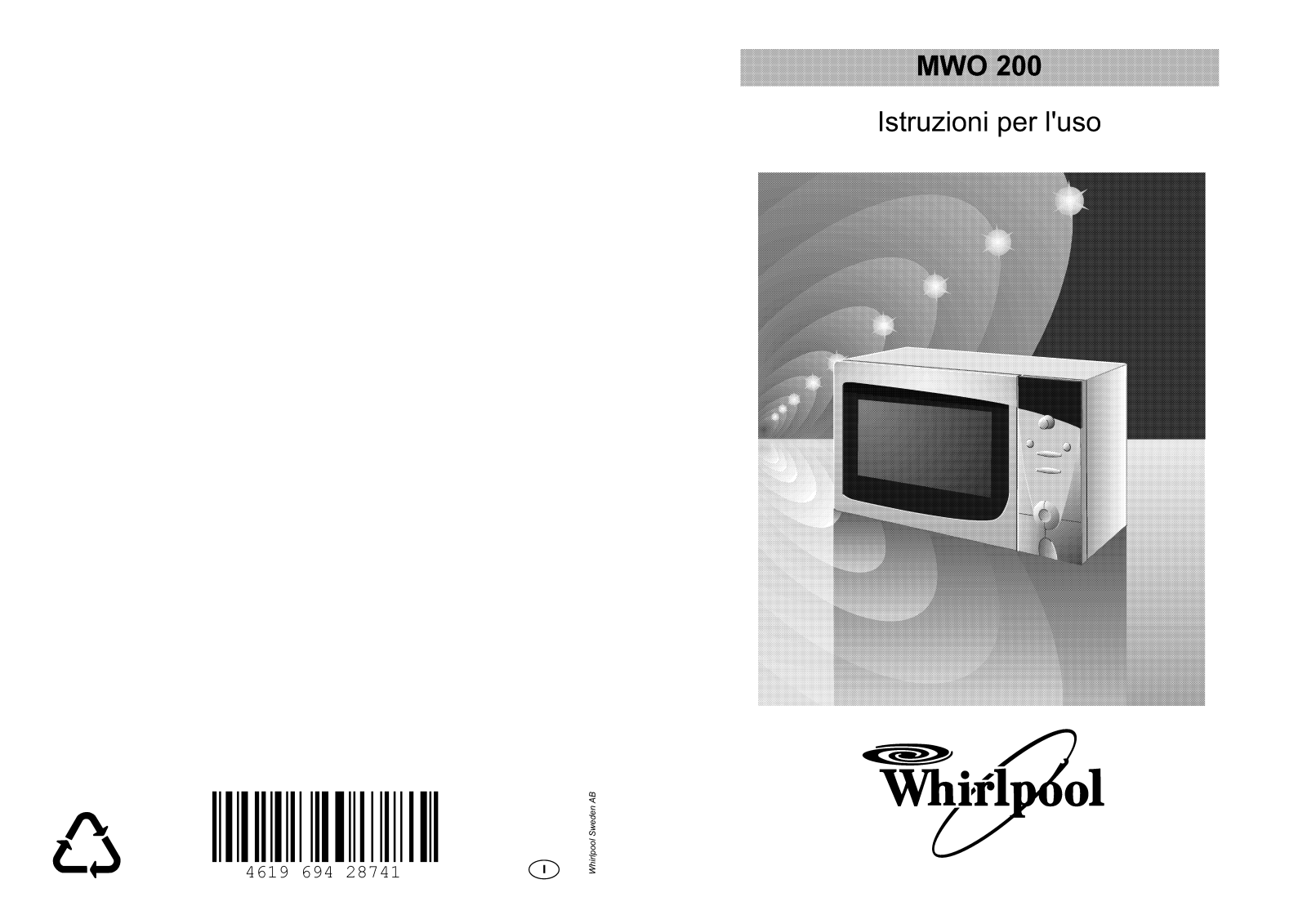 Whirlpool MWO 200/WH Manual