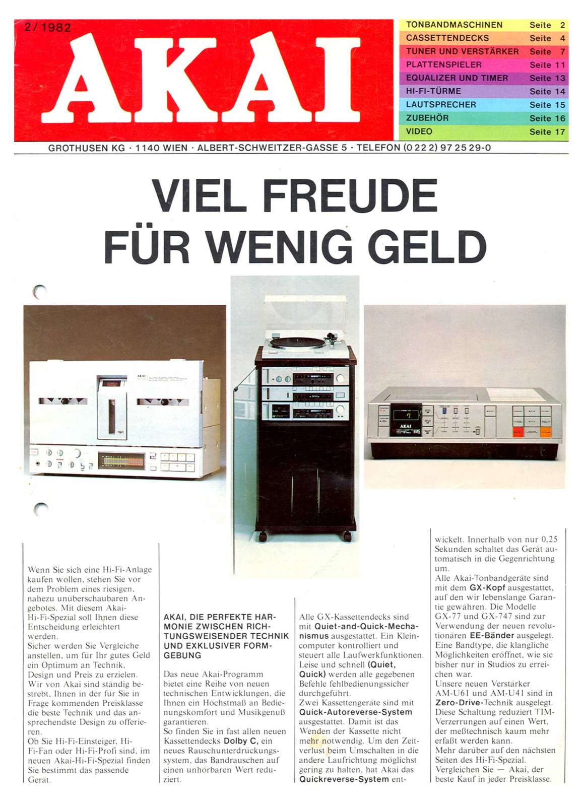 Akai 1982 Catalog