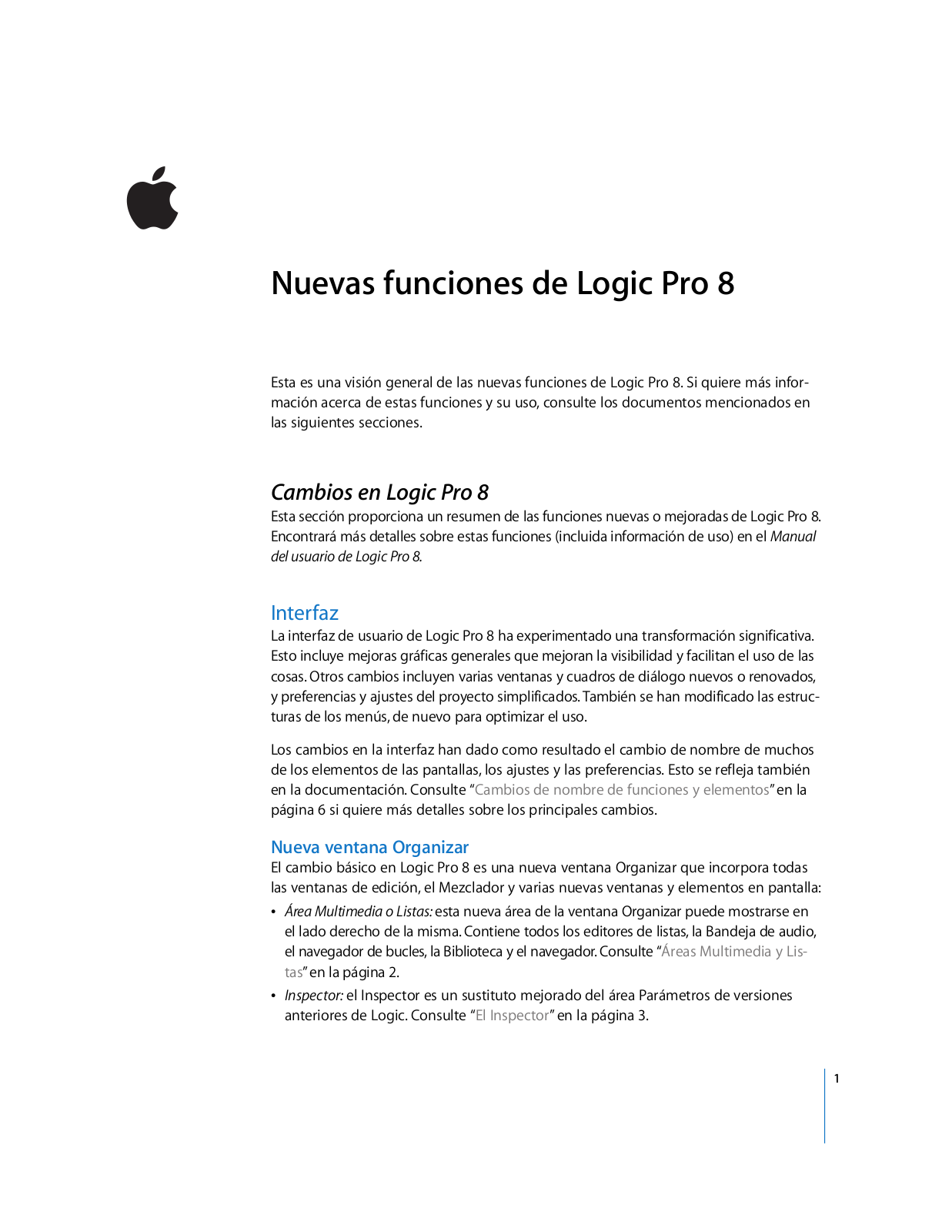 Apple Nuevas Funciones User Manual