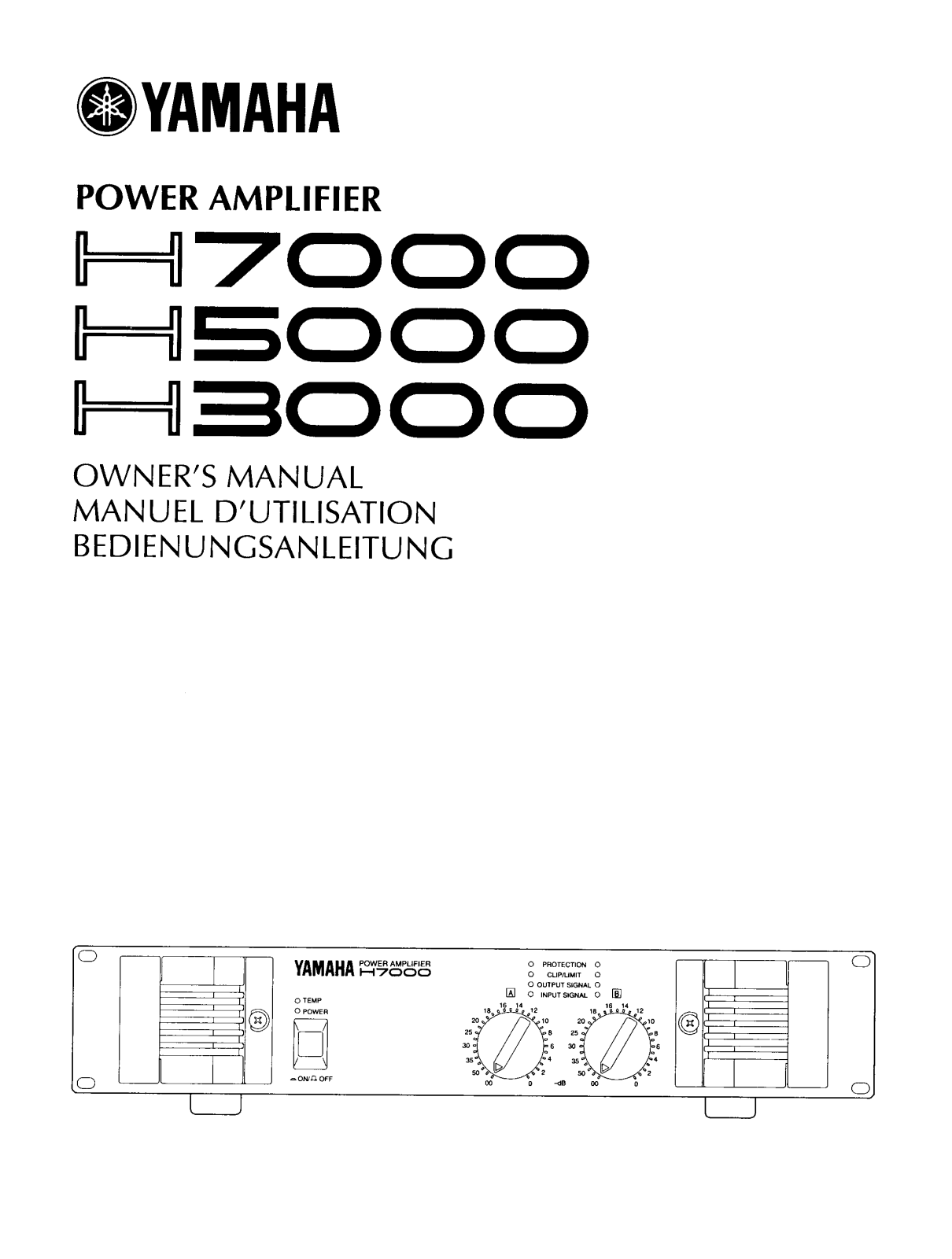 Yamaha H-5000 Owners manual