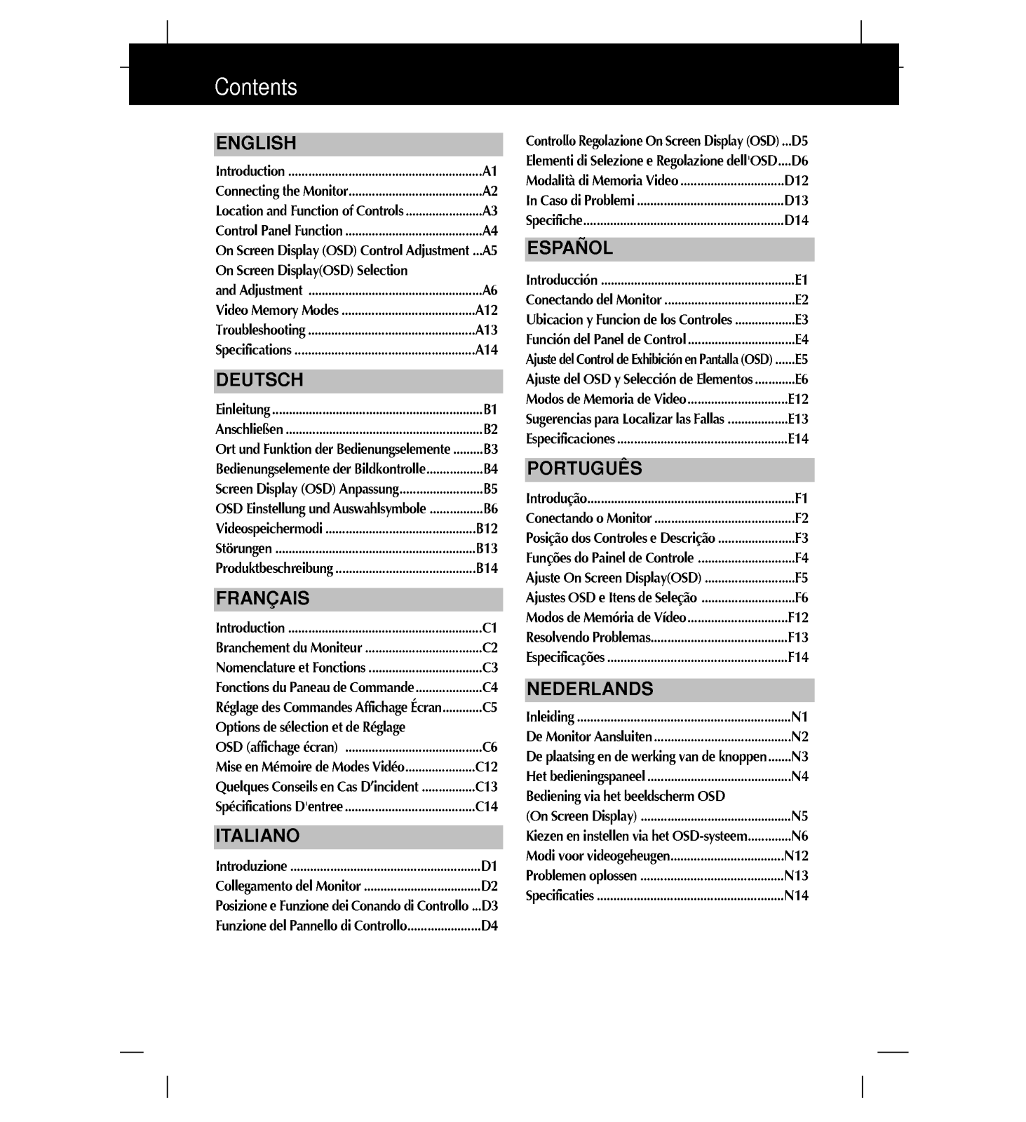 LG CS990E-EV User Manual