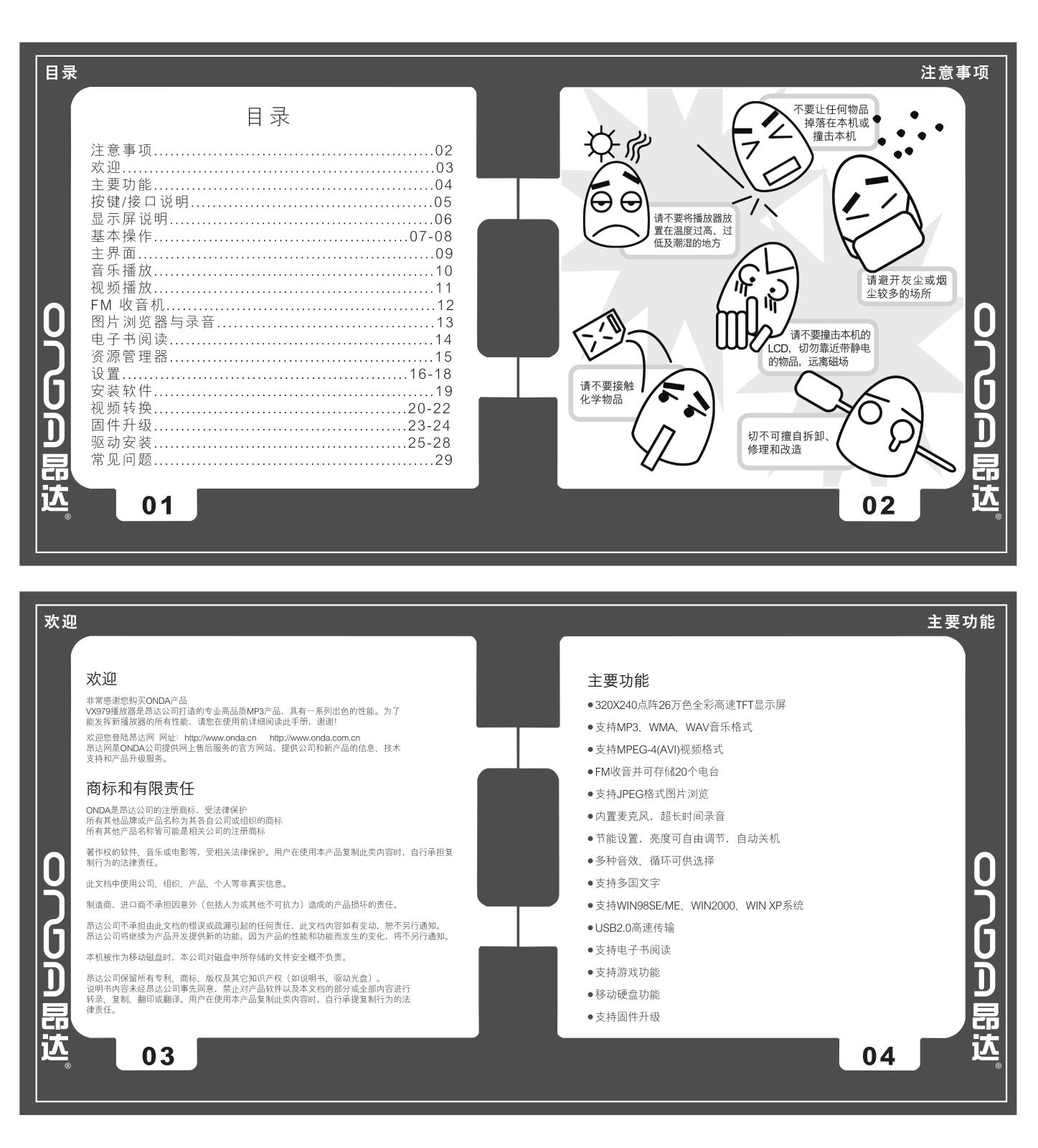 ONDA VX979 User Manual