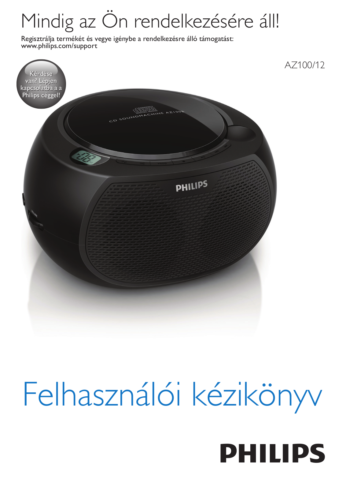 PHILIPS AZ100R, AZ100W, AZ100N, AZ100C, AZ100B User Manual