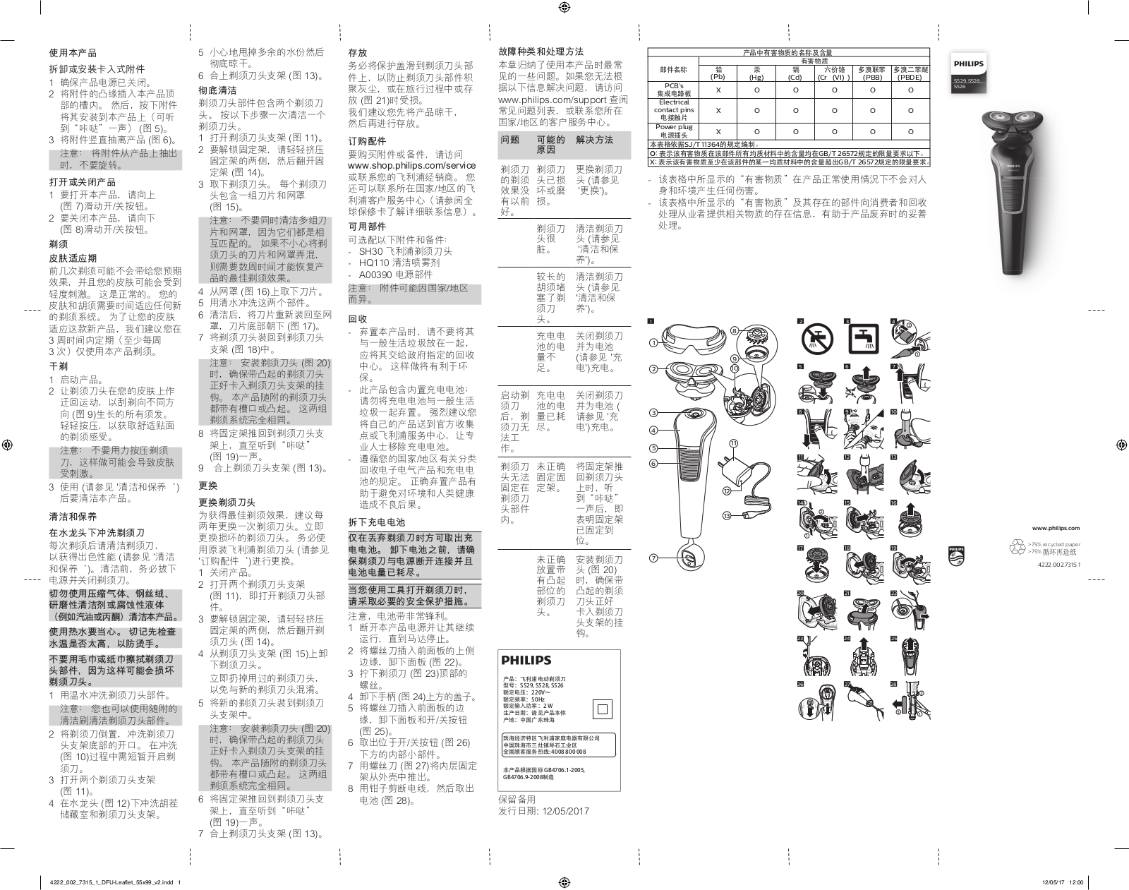 Philips S529/12, S526/02, S528/02 Operation Manual - ManualMachine.com
