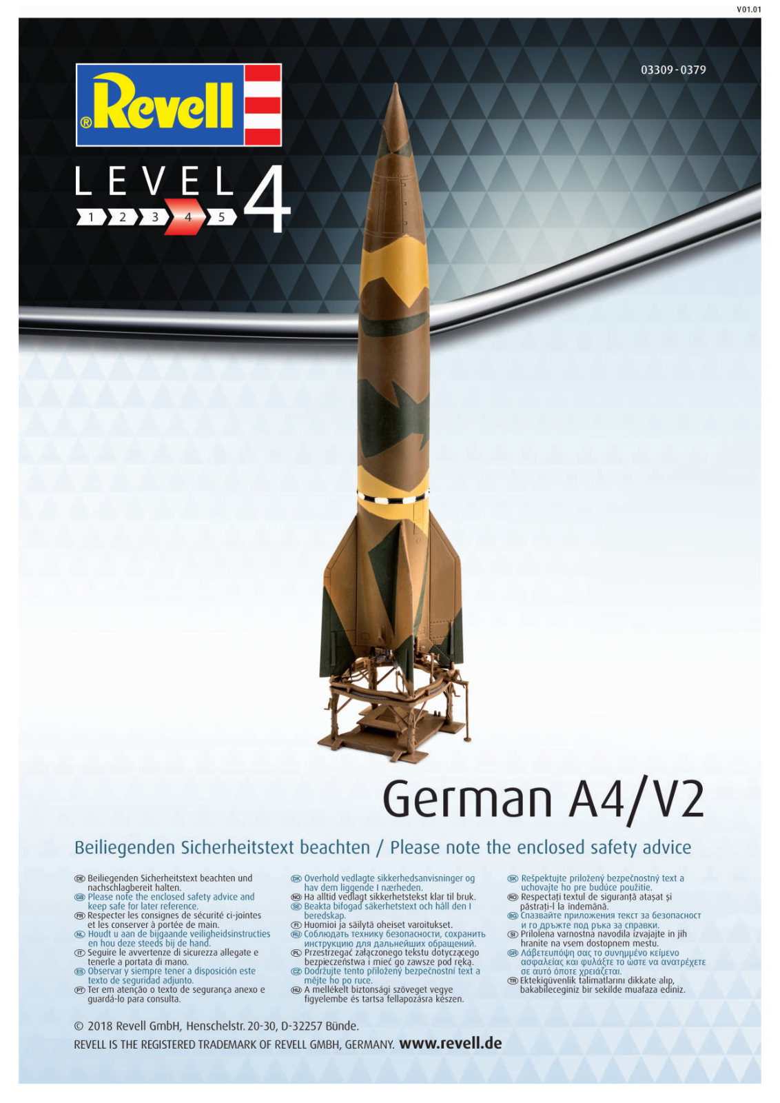 Revell A4-V2 Rocket Service Manual