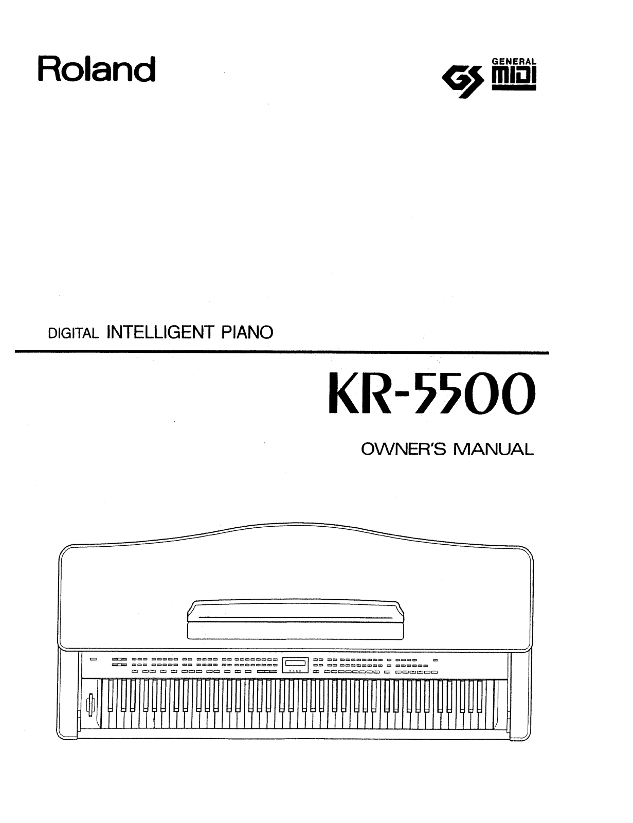 Roland Corporation KR-5500 Owner's Manual