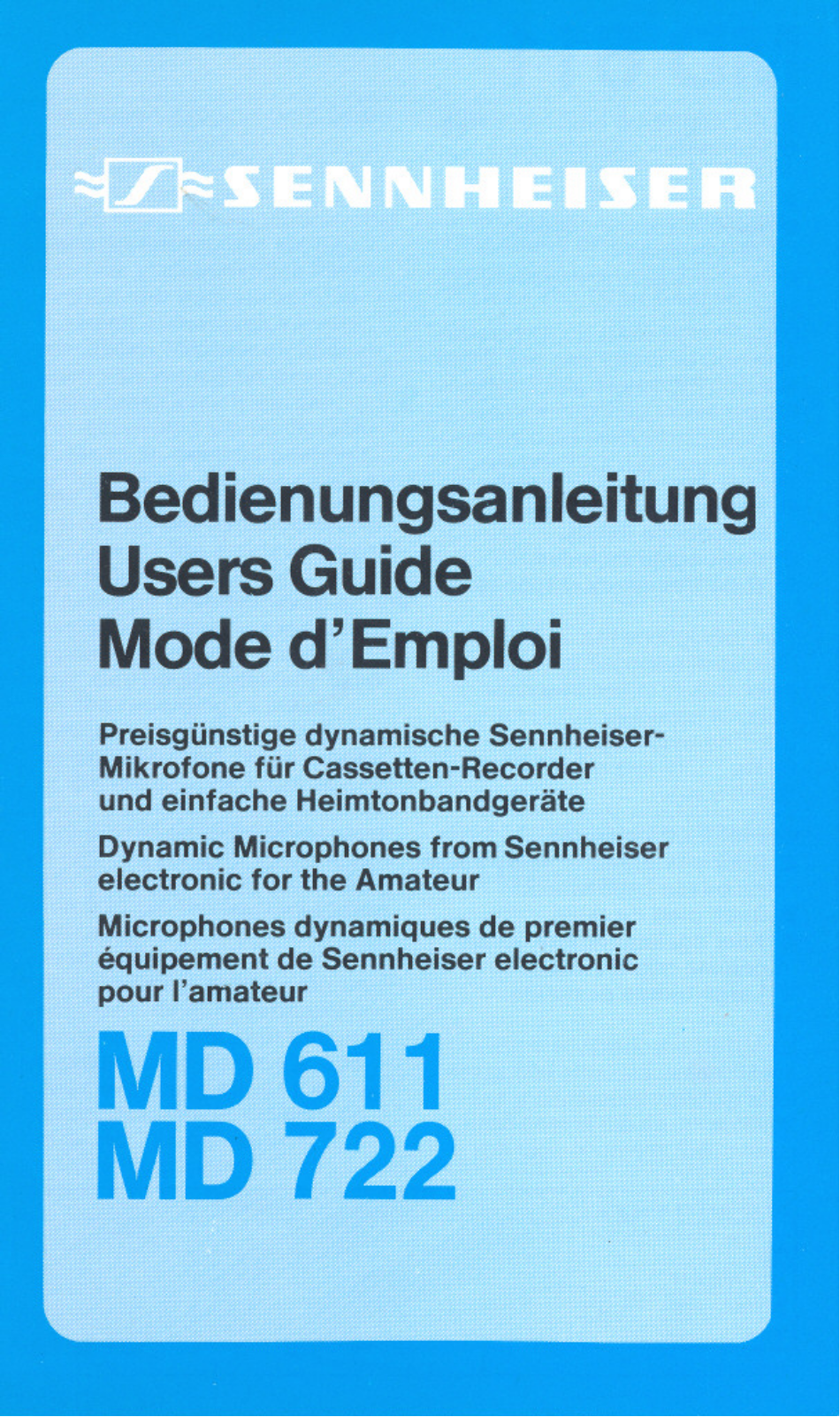 Sennheiser MD 611 User Manual - ManualMachine.com