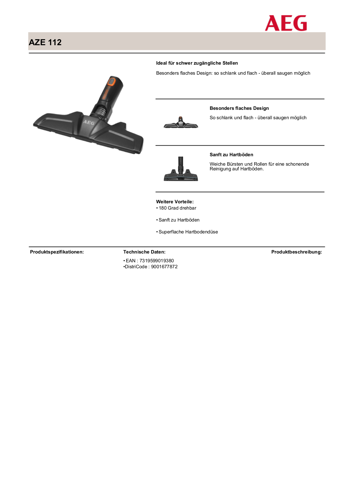 AEG AZE112 USER MANUAL