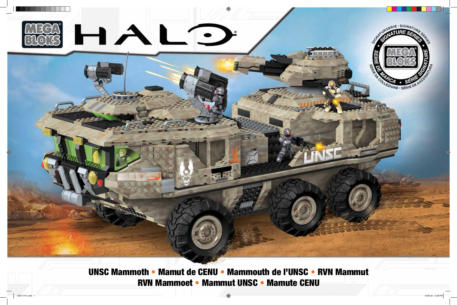 Mega Bloks Signature, Halo UNSC Mammoth Assembly Manual