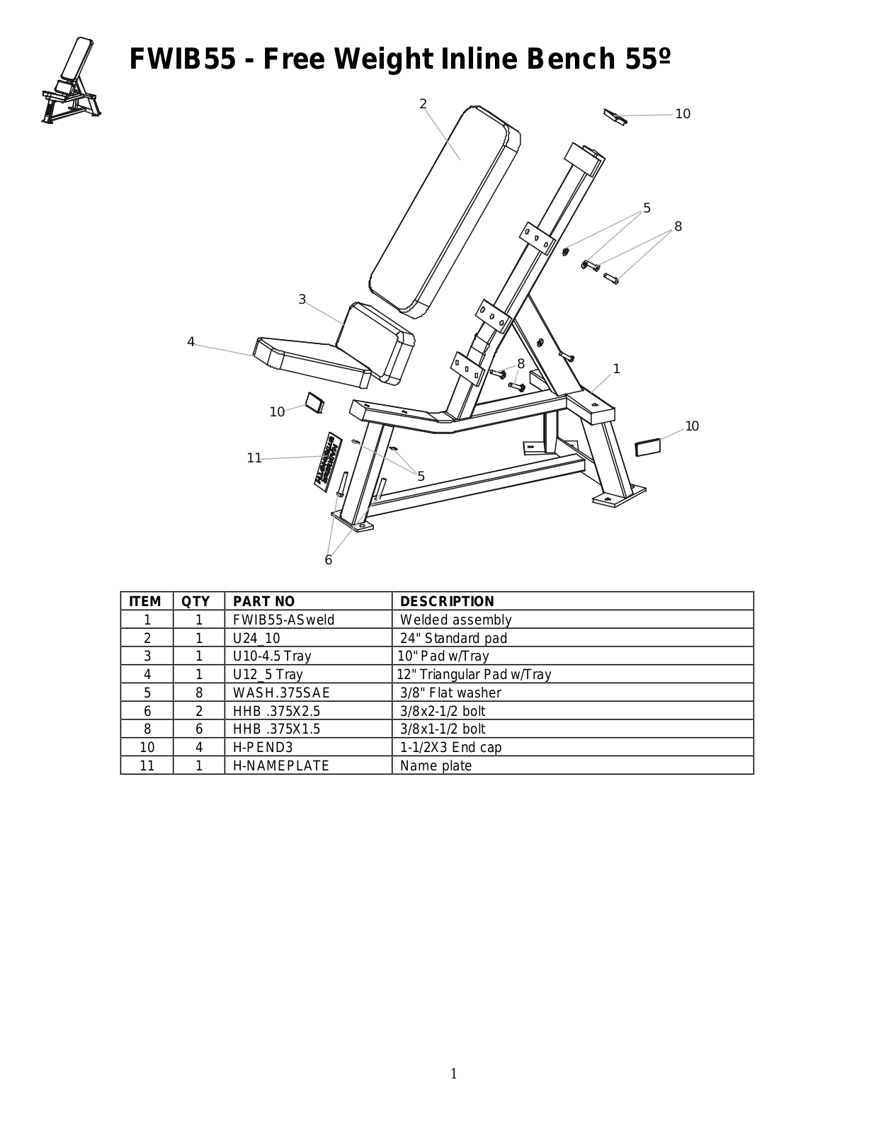 Life Fitness FWIB55 User manual