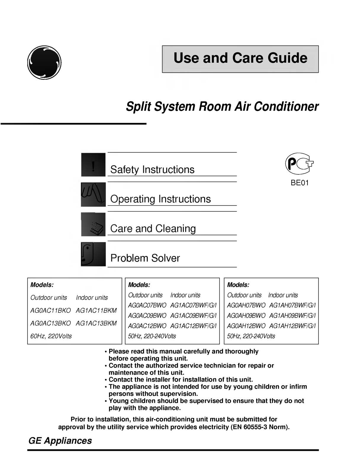 LG LS-C1260HE User Manual