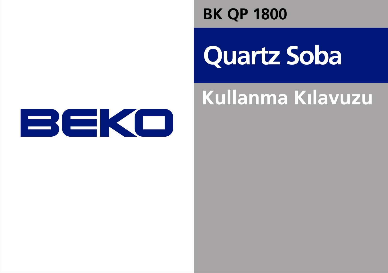 Beko BK QP 1800 User Manual