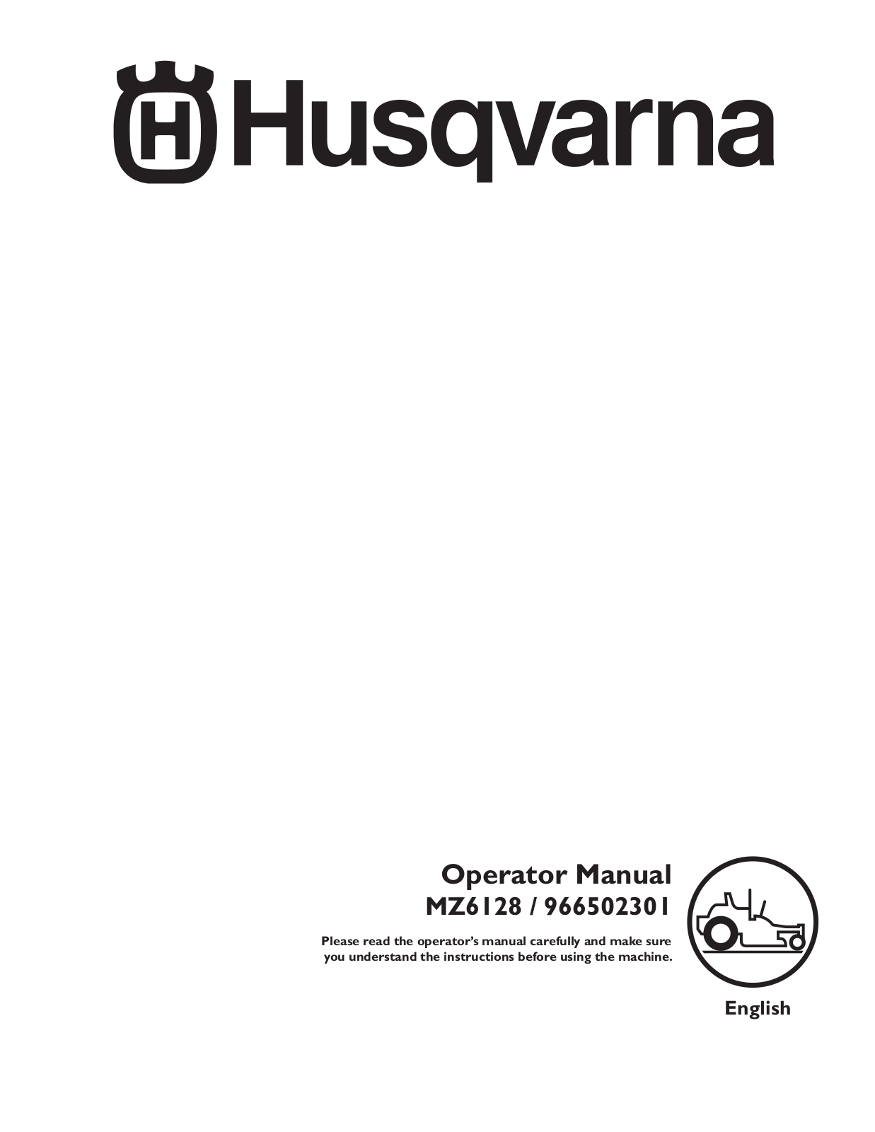 Husqvarna 966502301, 115 312526R1 User Manual