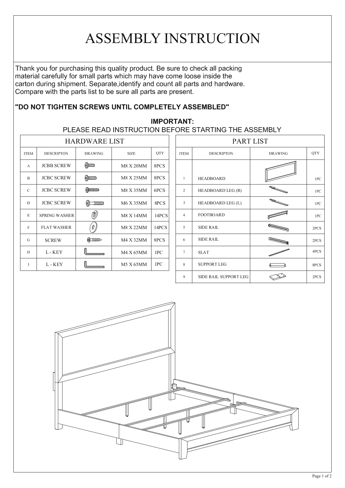 Union Rustic W004553369 Installation & Assembly - ManualMachine.com