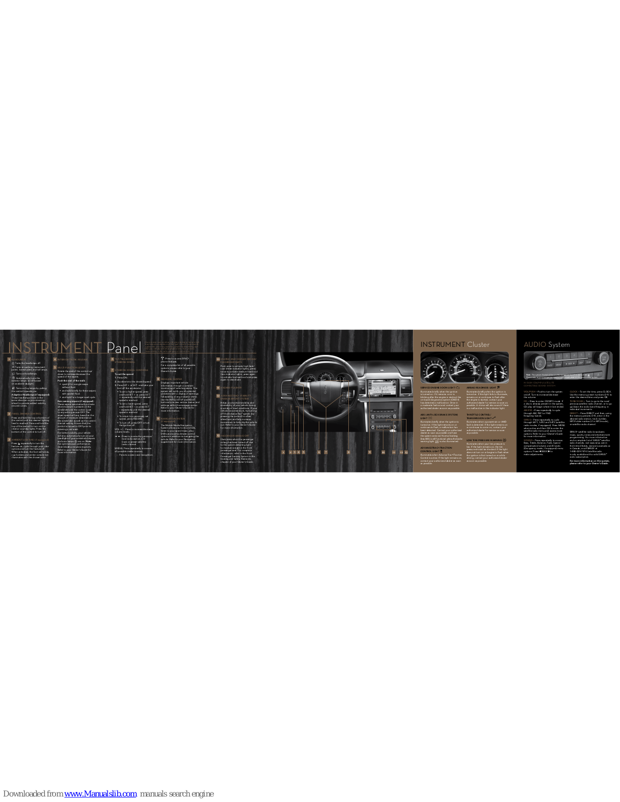 Lincoln 2012 MKZ Quick Reference Manual - ManualMachine.com