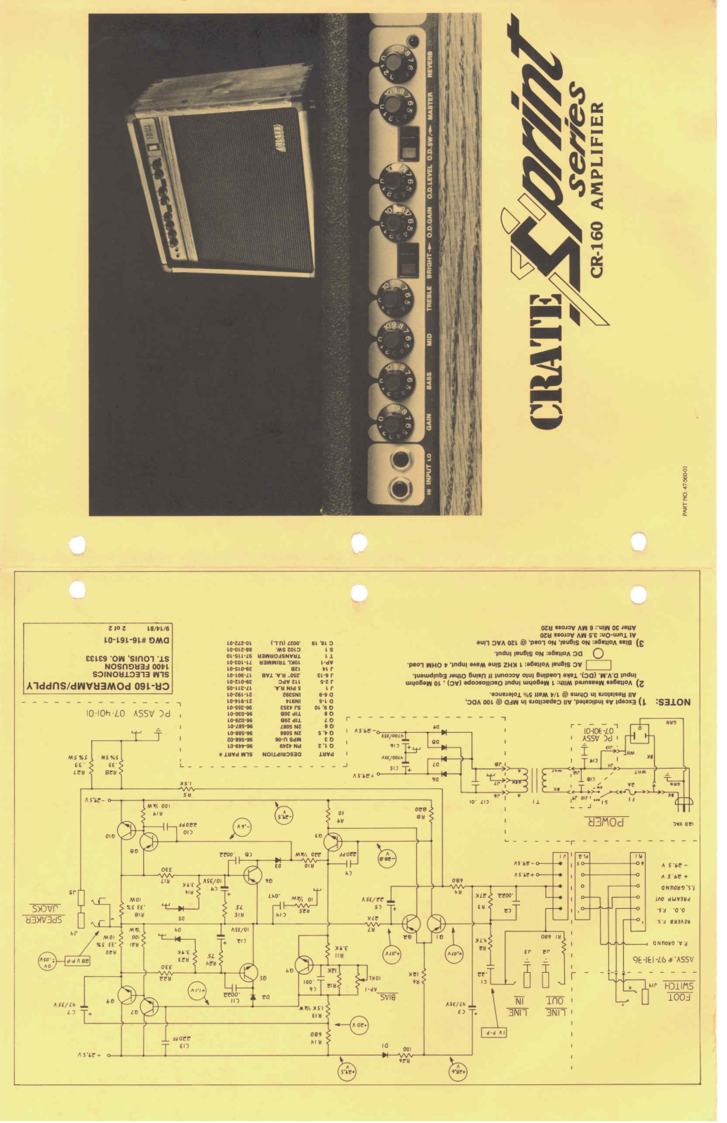 Crate Amplifiers CR-160 User Manual