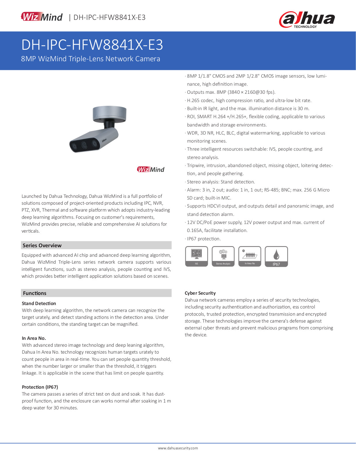 Dahua DH-IPC-HFW8841X-E3 User Manual