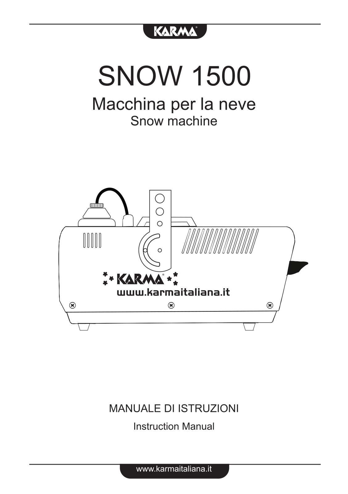 karma SNOW 1500 User guide - ManualMachine.com