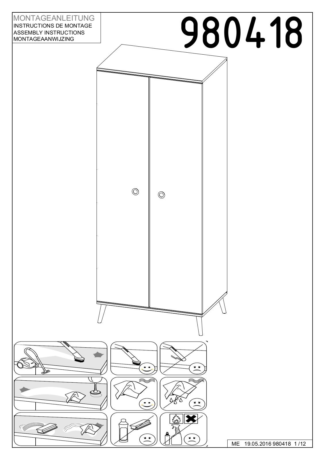 Wimex 980418 Assembly instructions