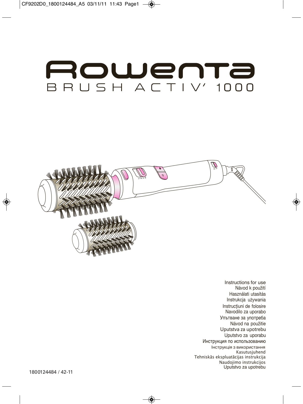 ROWENTA CF9202 User Manual