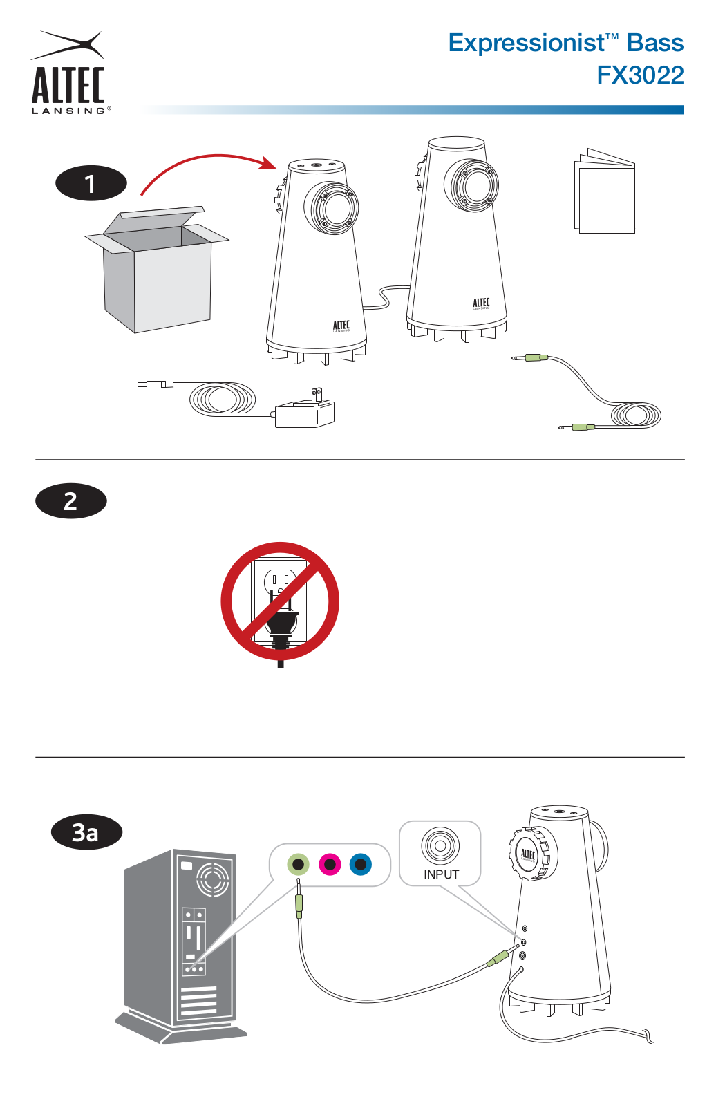 ALTEC LANSING FX3022 User Manual