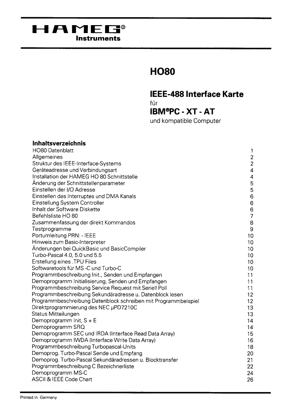 HAMEG HO80 User Guide