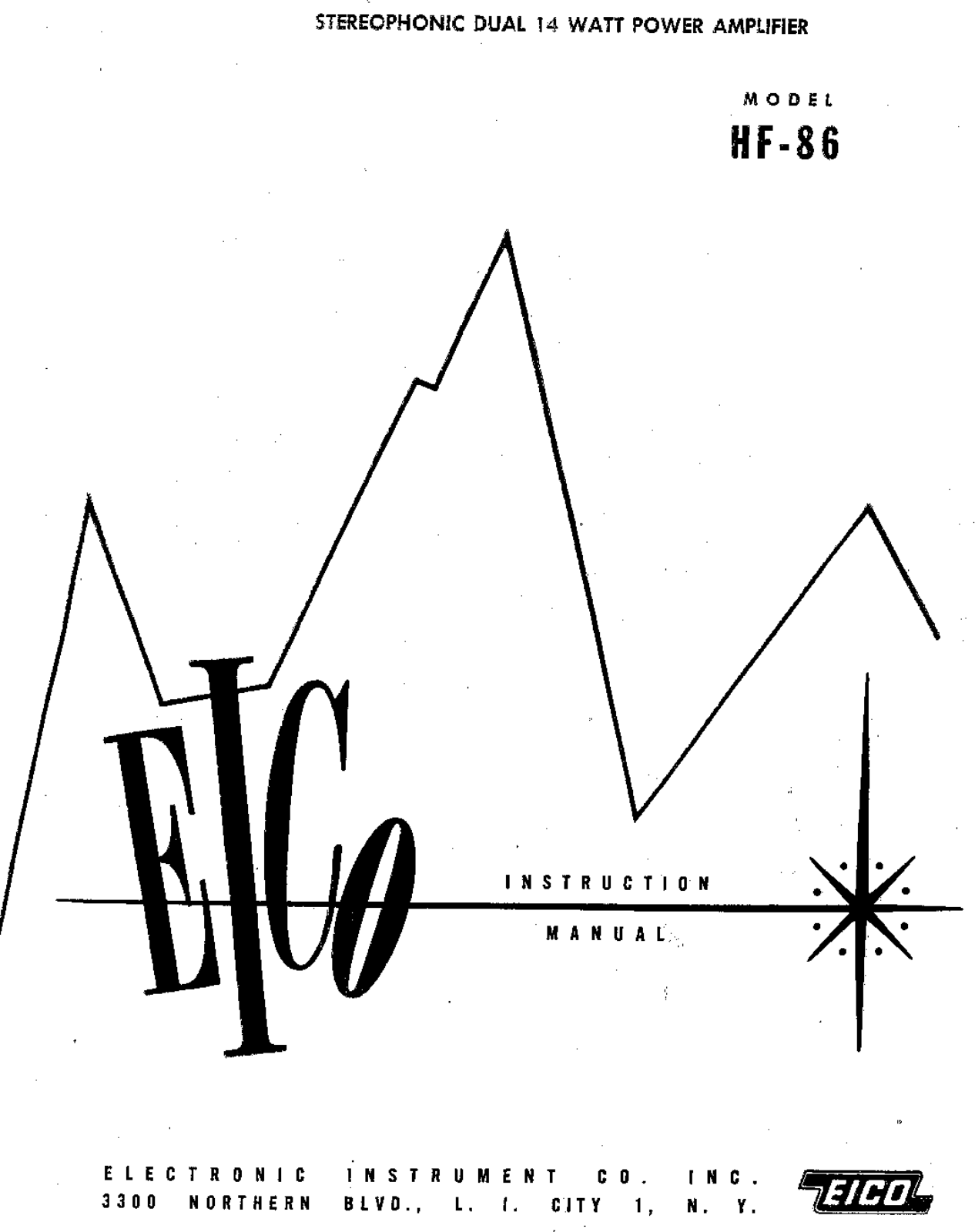 Eico HF-86 Service manual