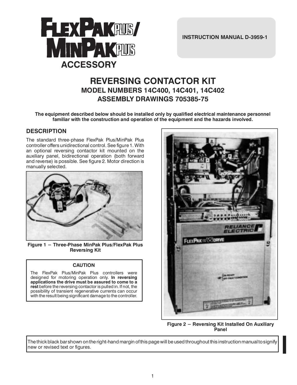 Rockwell Automation FlexPak Plus Reversing Contactor User Manual