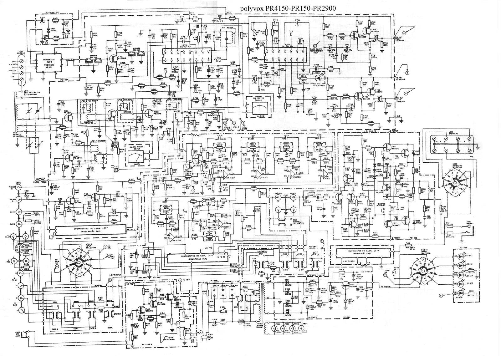 Polyvox PR2900 Schematic