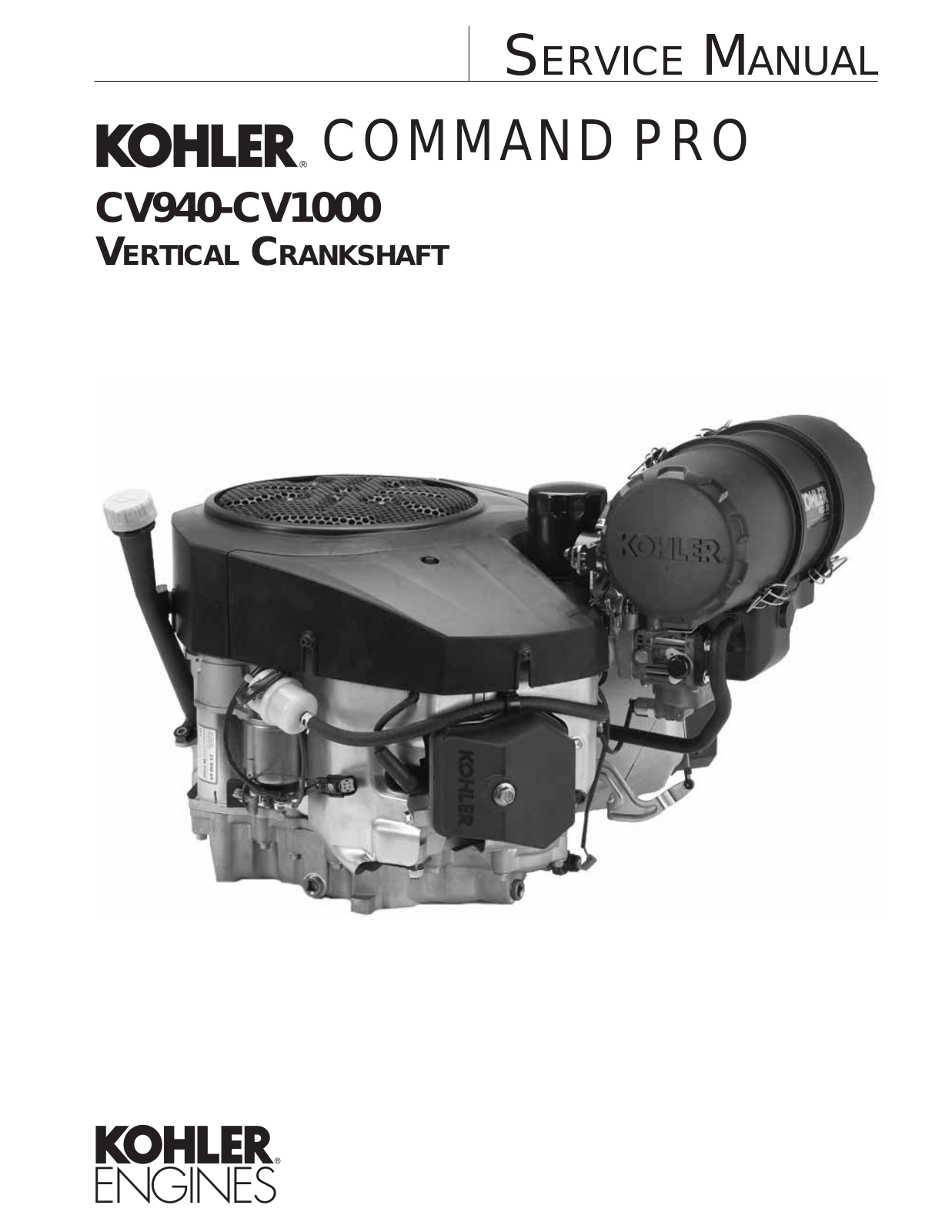 Kohler CV980, CV940, CV960, CV1000 User Manual