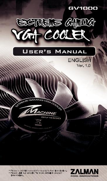 ZALMAN GV1000 User Manual