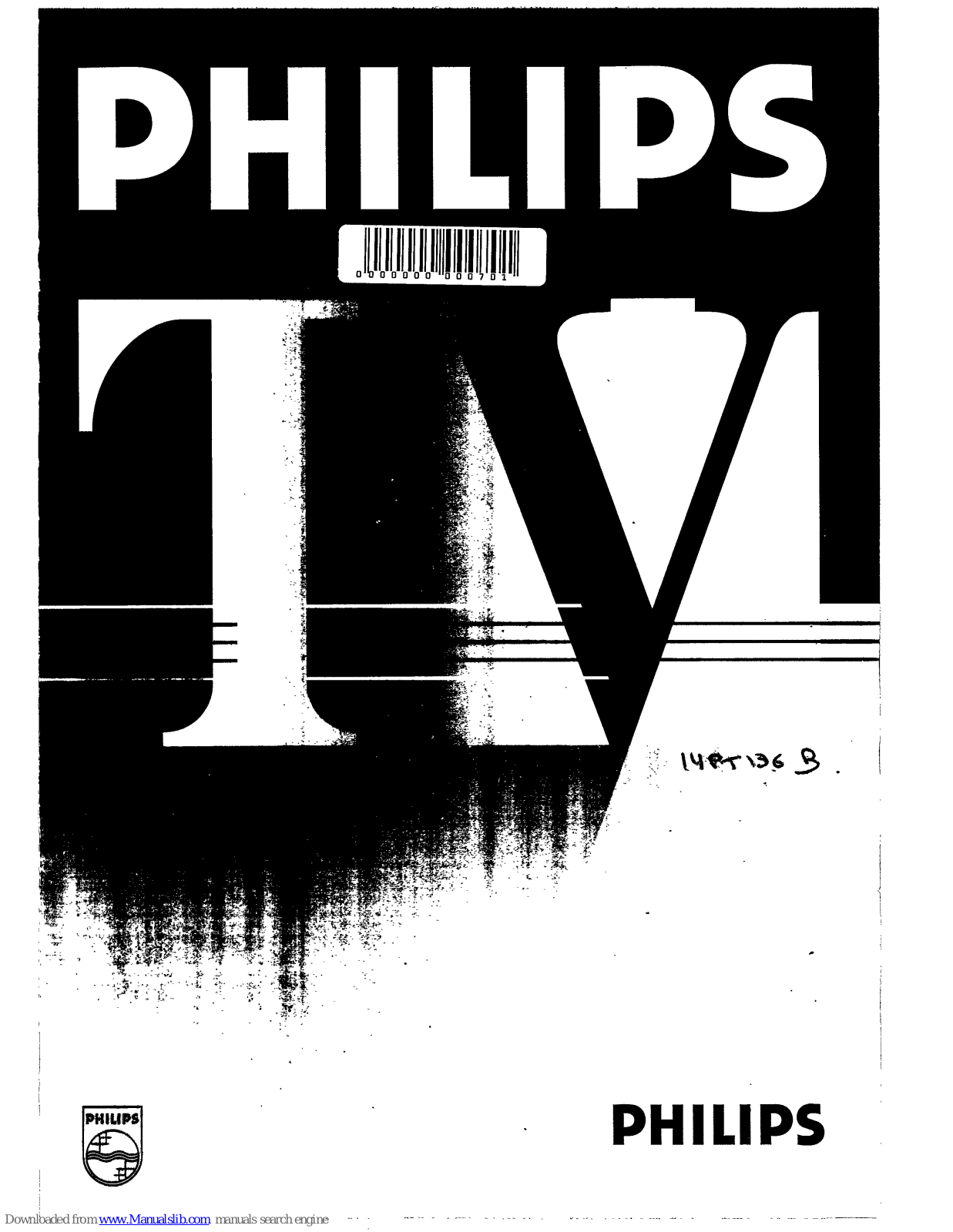 Philips 14PT136B/05, 14PT136B, 14PT136B/25W, 14PT136B/05W, 14PT136B-07W Owner's Manual