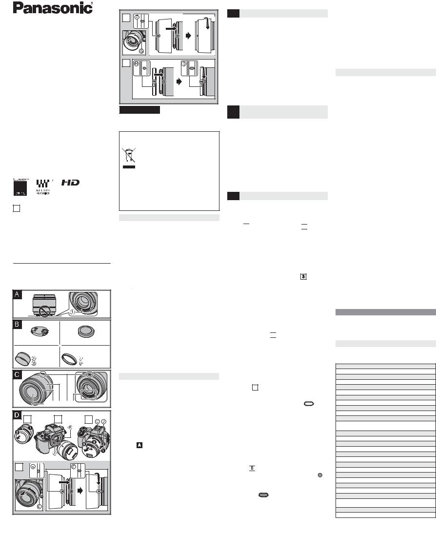 Panasonic HH025 User Manual