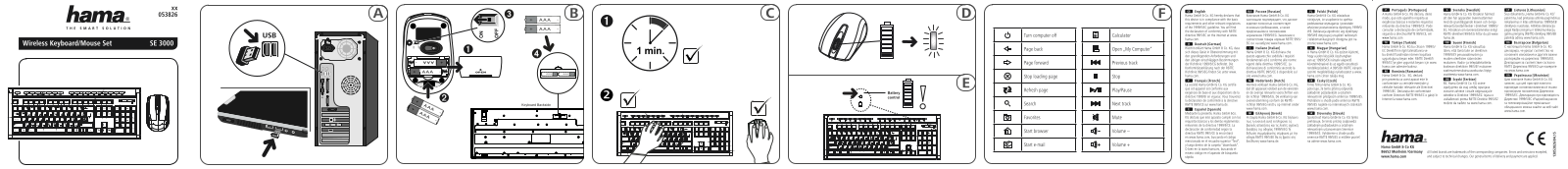 Hama SE 3000 User Manual