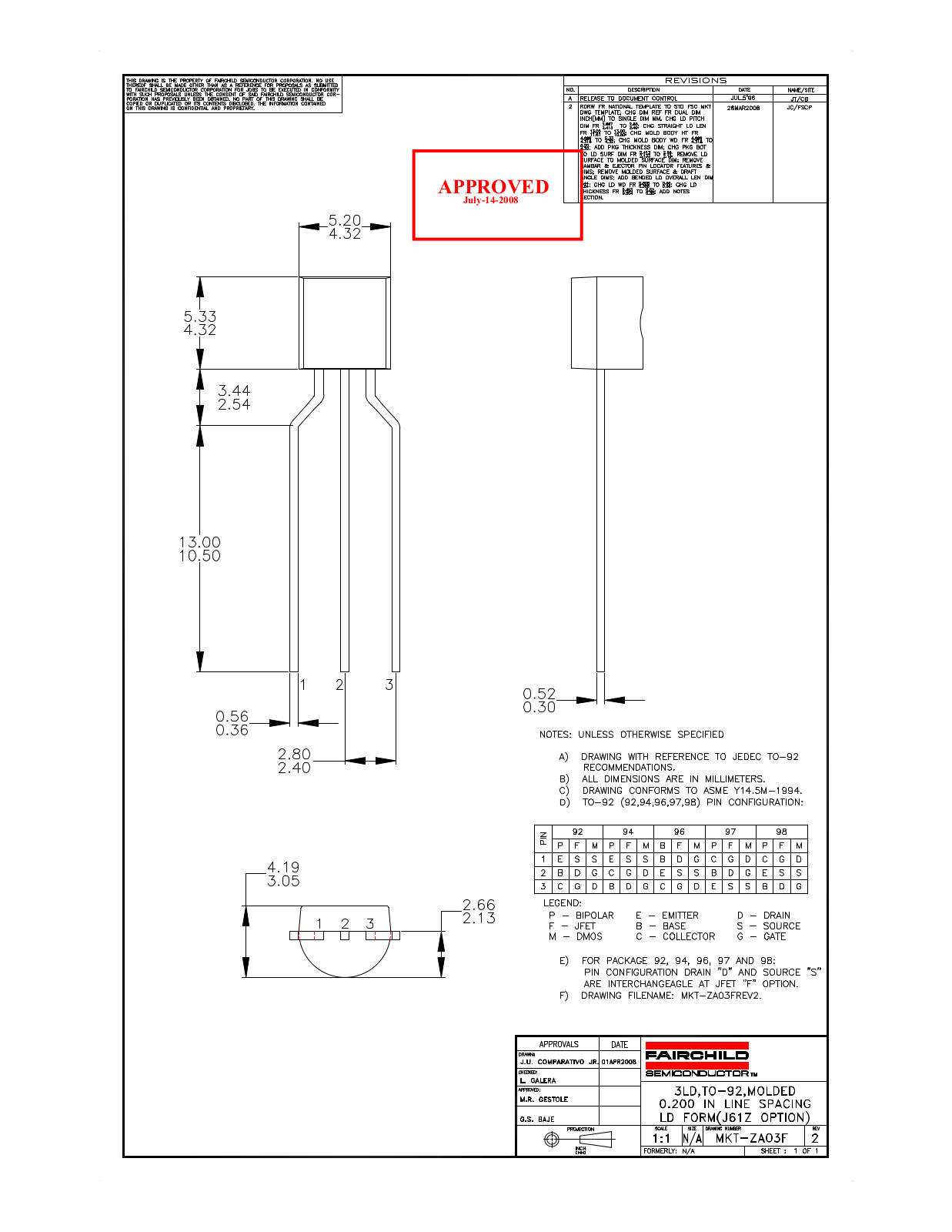 Fairchild MKT-ZA03F service manual