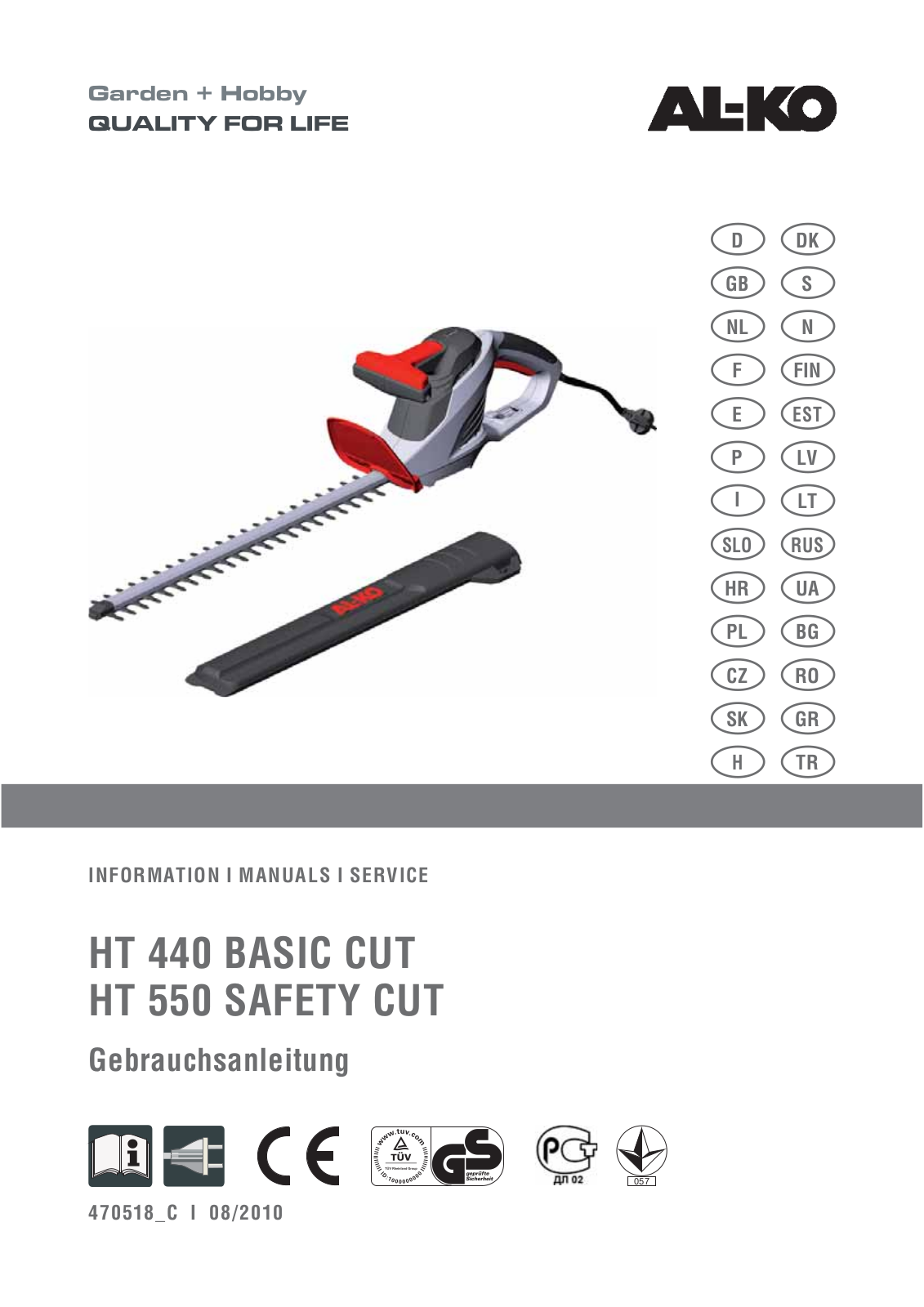 Al-ko НТ 440 Basic Cut User Manual - ManualMachine.com