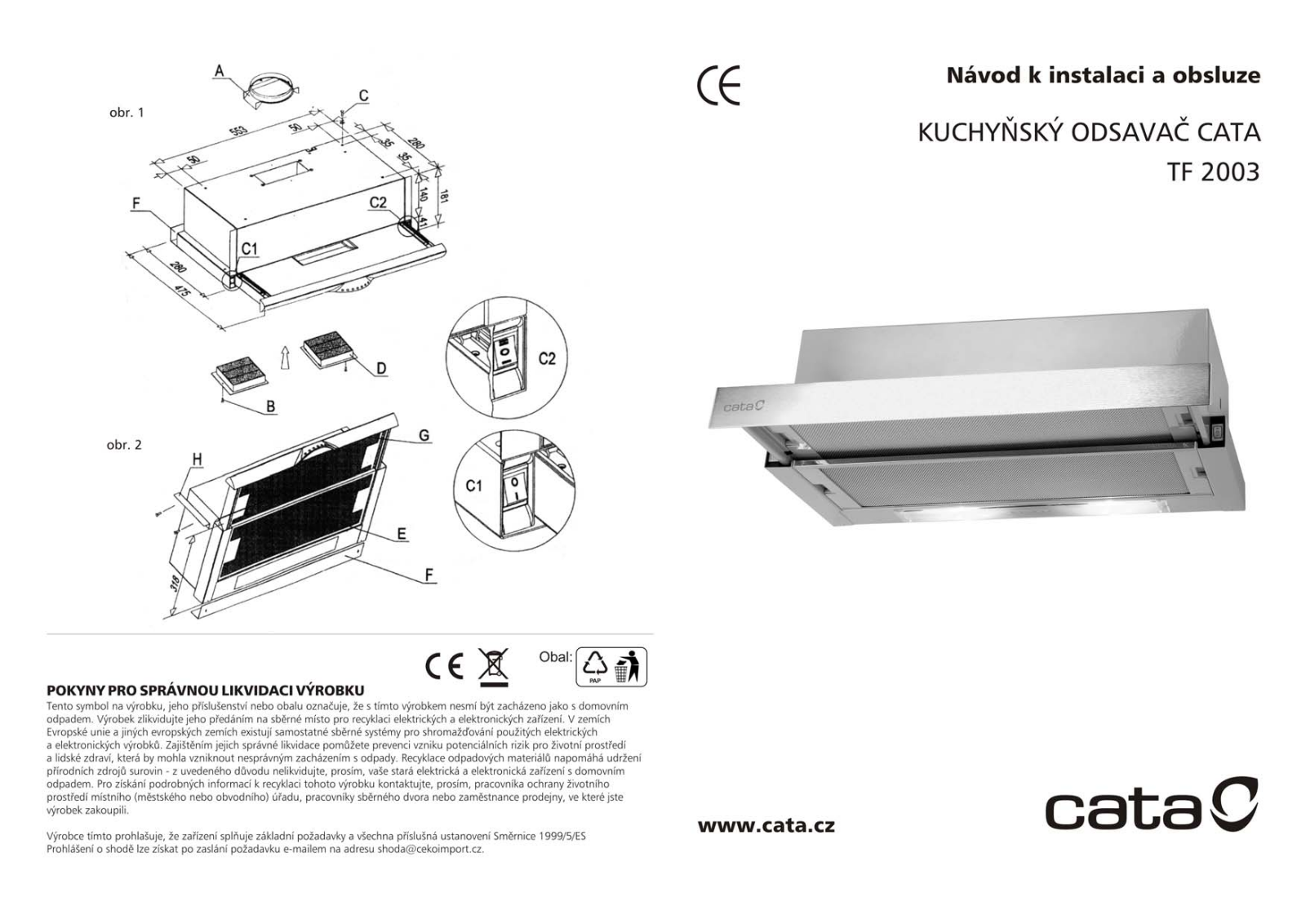 CATA TF 2003 User Manual - ManualMachine.com