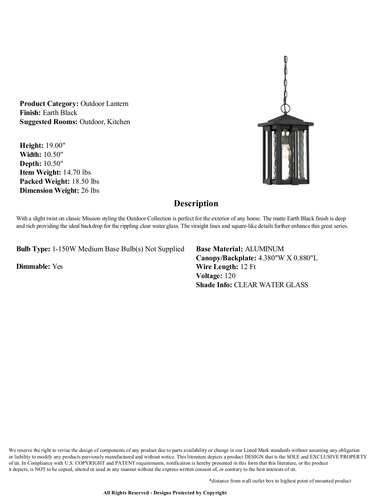 Brayden Studio BRYS7408 Specifications