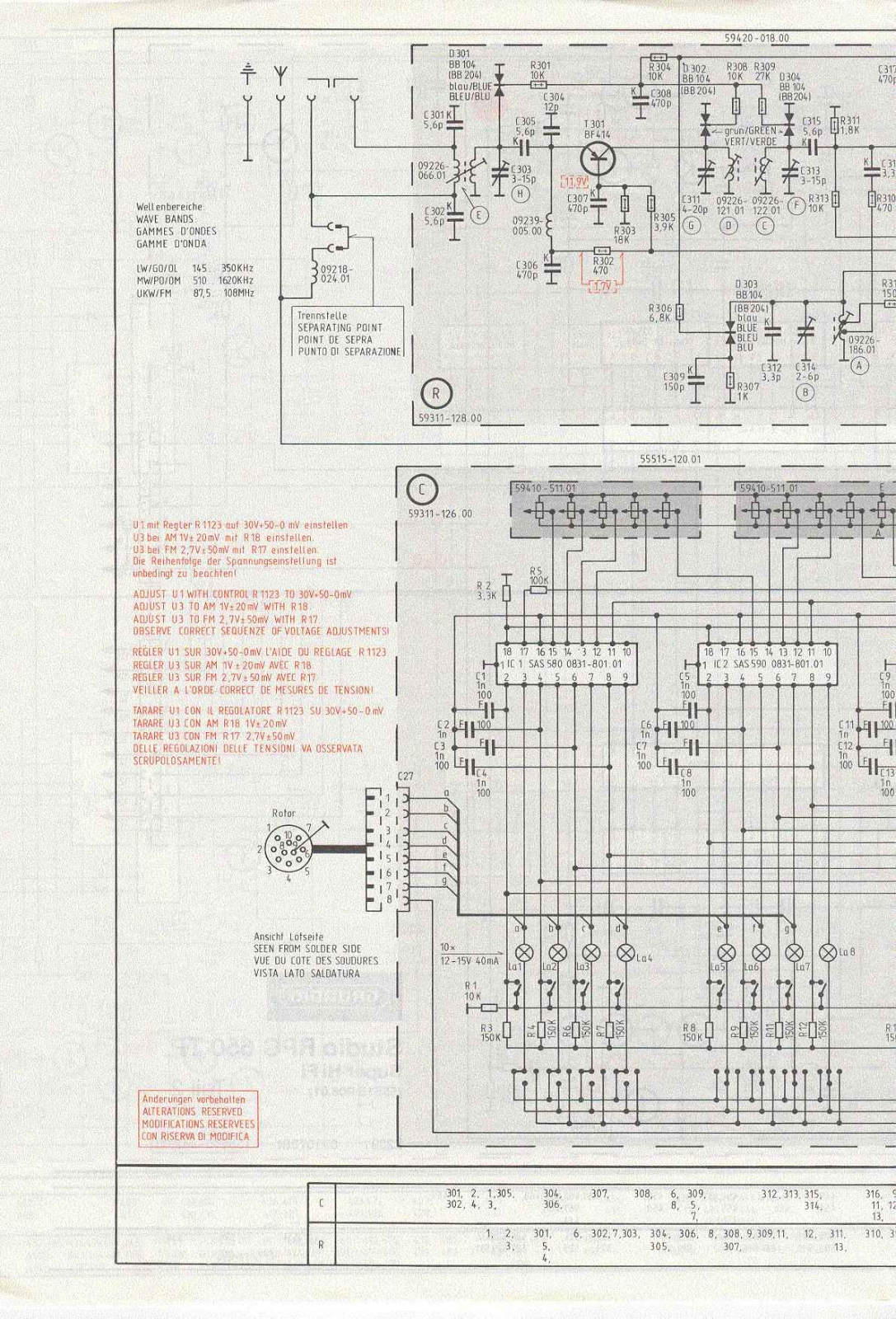Grundig Studio-RPC-650 Schematic