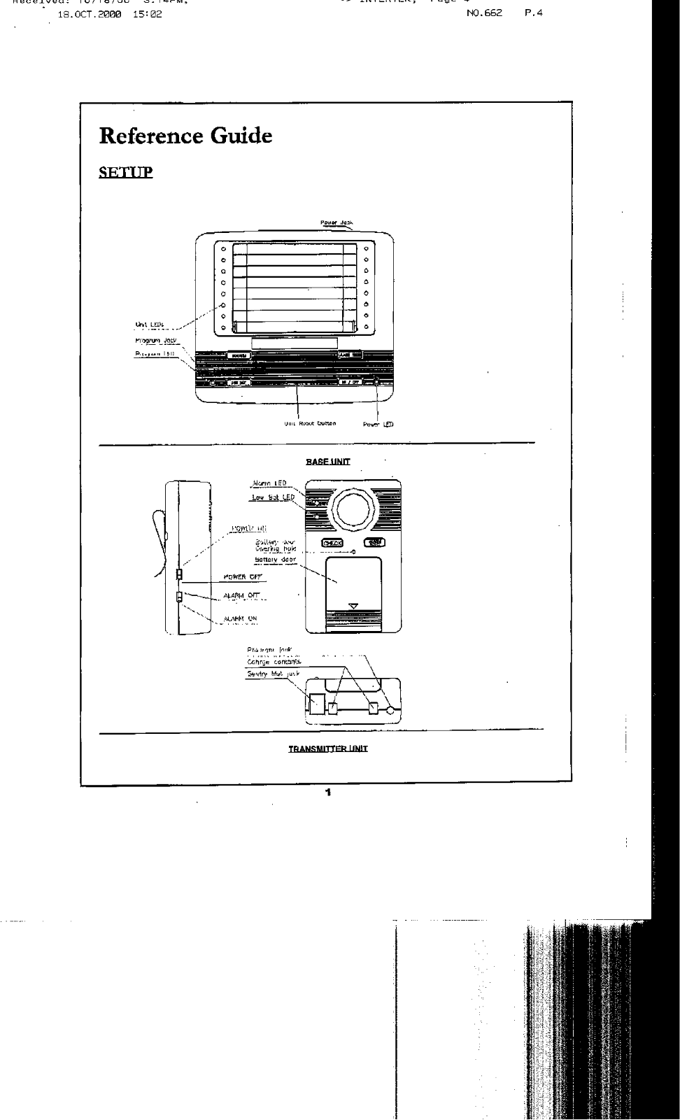 Telefield WT 1, WR 1 User Manual